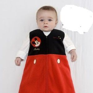 Halo SleepSack Fleece Baby Small Wearable Blanket 0-6 Mickey Mouse Costume
